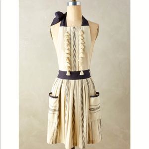 Anthropologie Tasseled Ambra Apron
